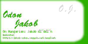 odon jakob business card